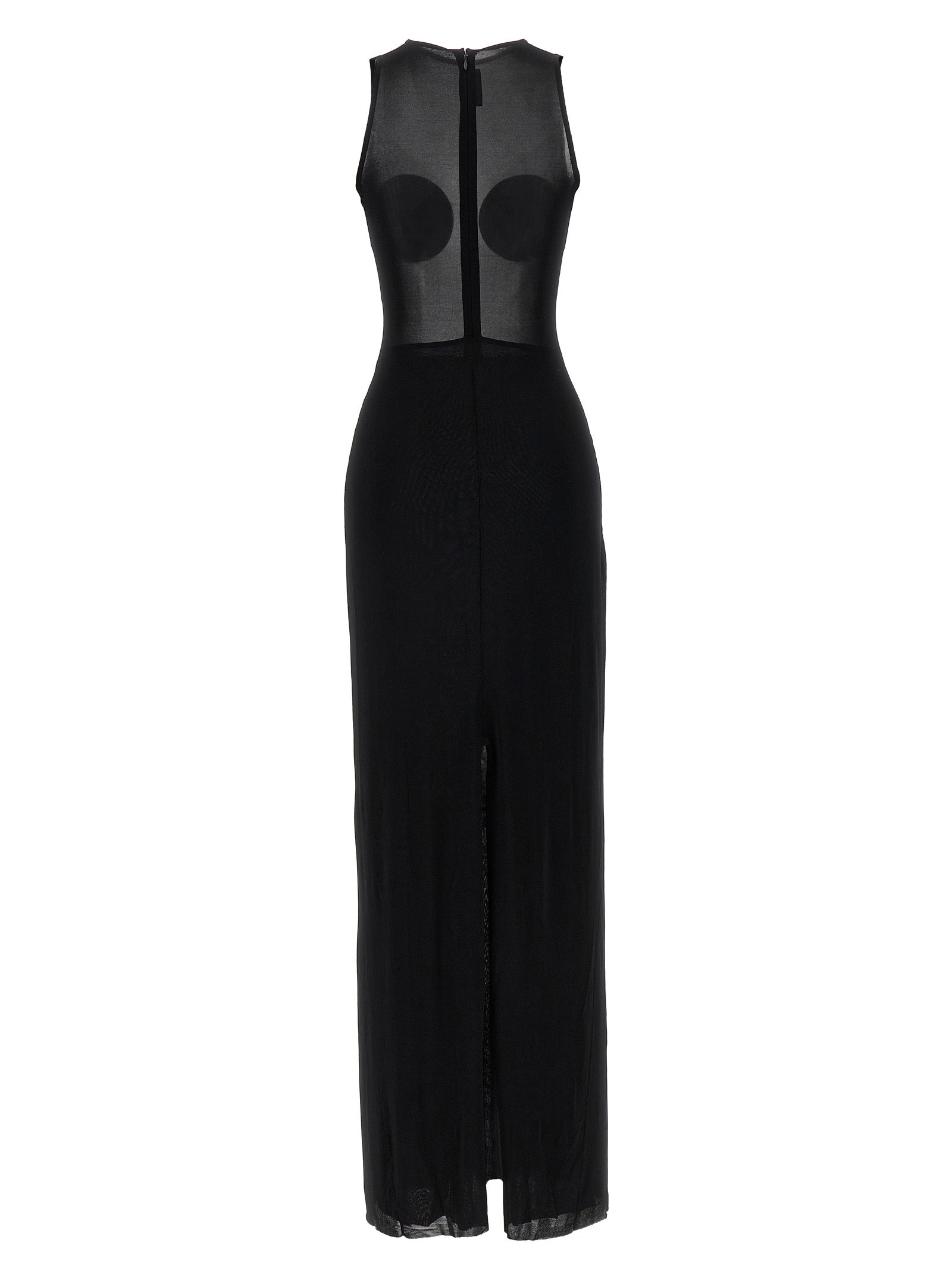 The Black Conical dress Viscose Elastane