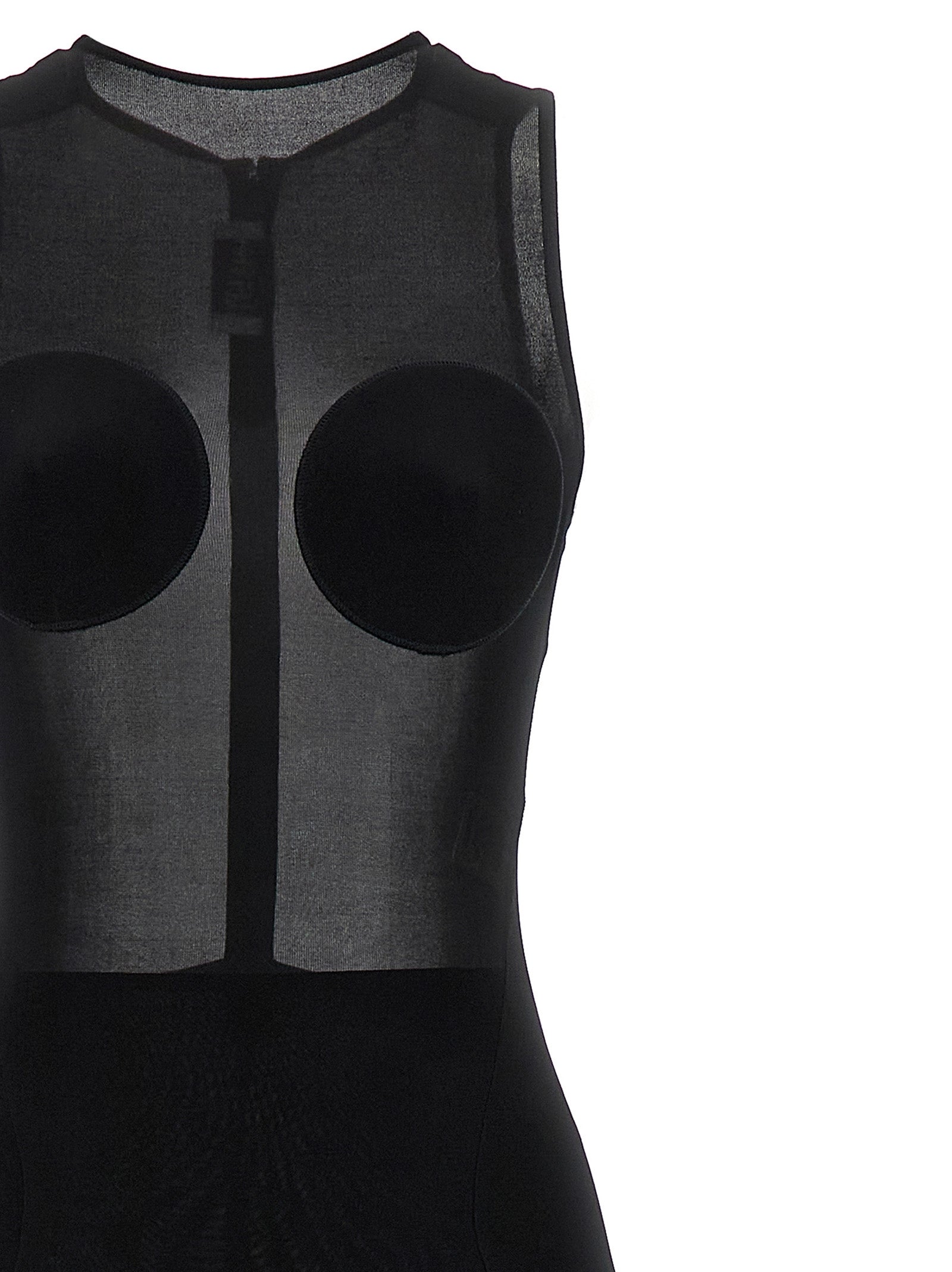 The Black Conical dress Viscose Elastane