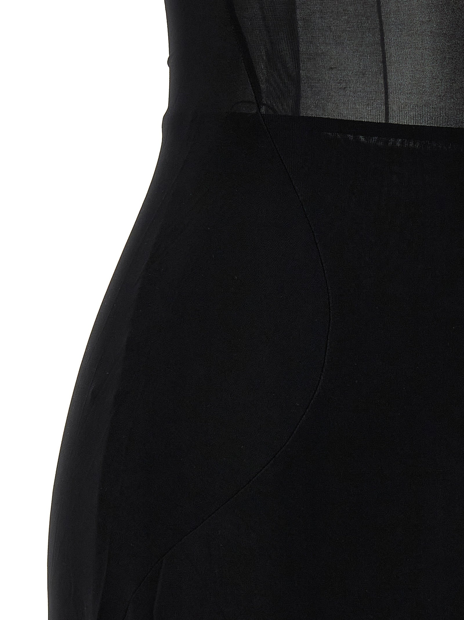 The Black Conical dress Viscose Elastane