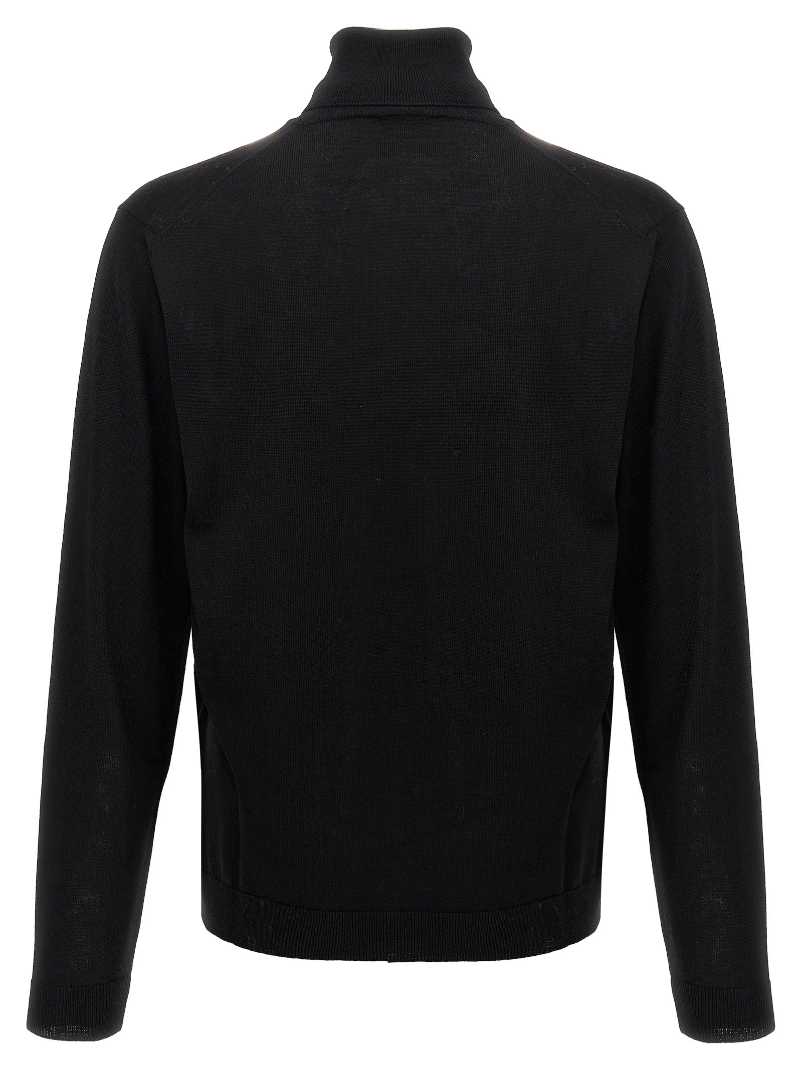 Wool turtleneck sweater Black Merino Sweater, Cardigans
