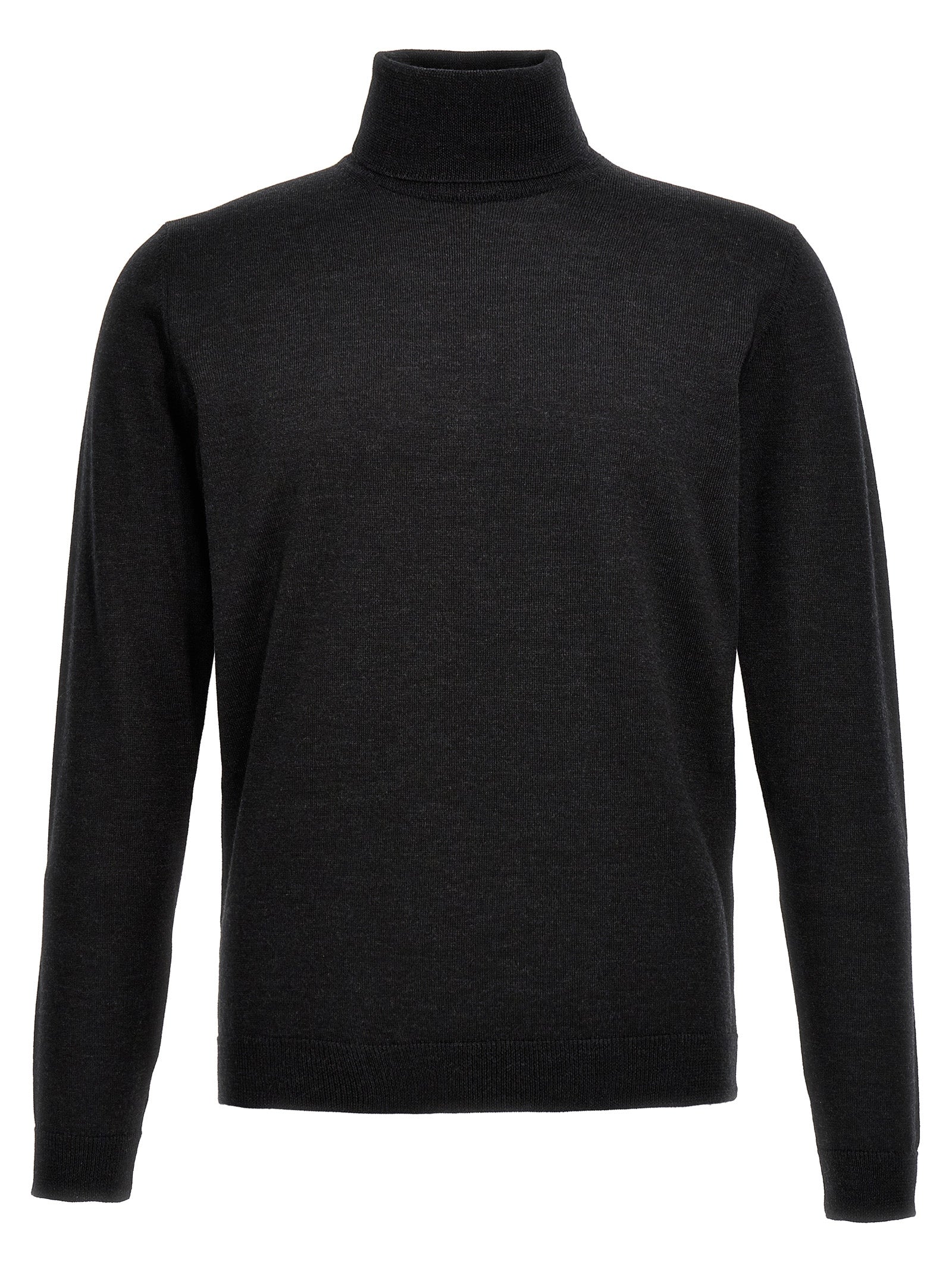 Wool turtleneck sweater Gray Merino Sweater, Cardigans