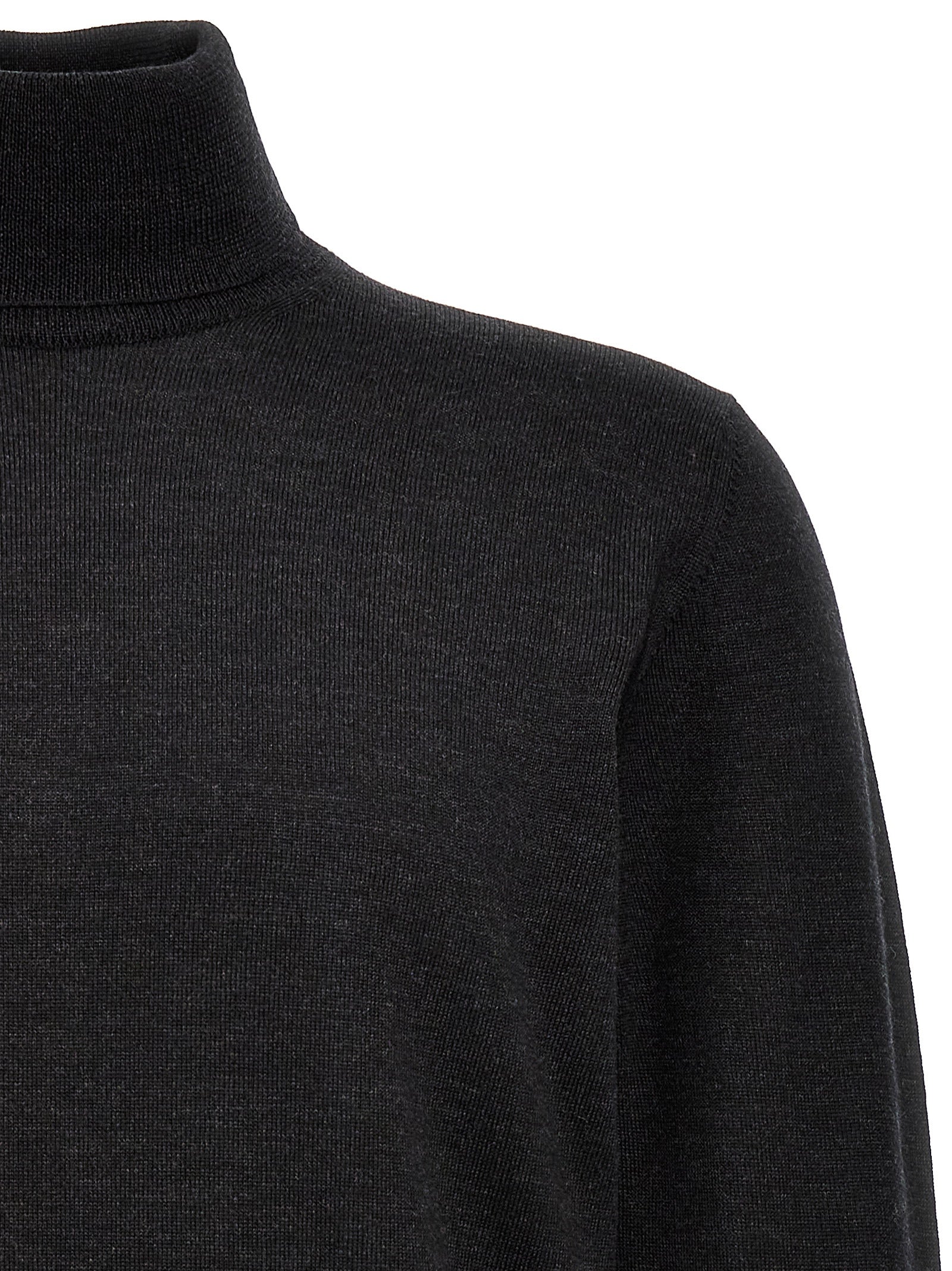 Wool turtleneck sweater Gray Merino Sweater, Cardigans