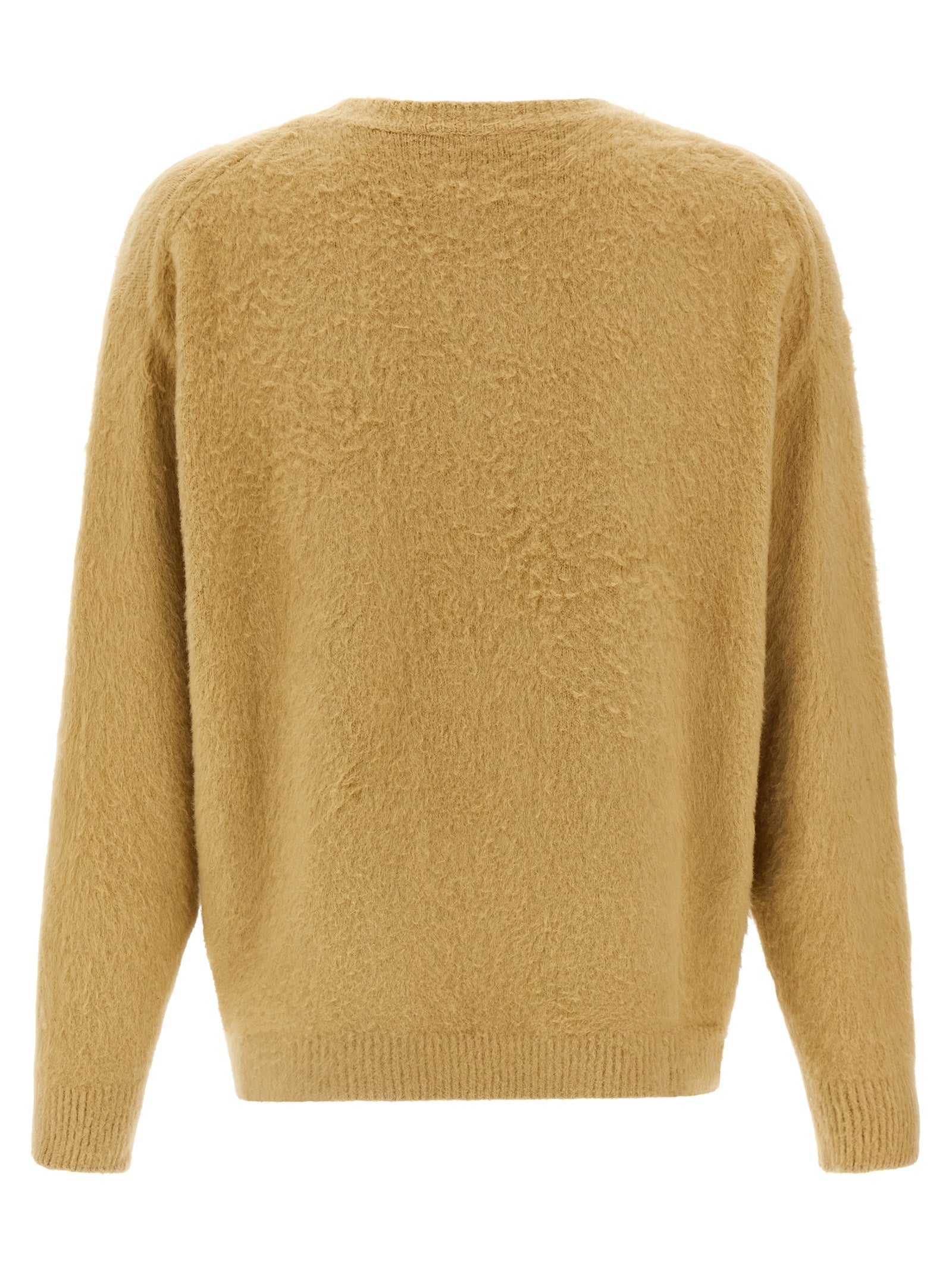 Shearling cotton sweater Beige Polyamide Elastane Sweater, Cardigans