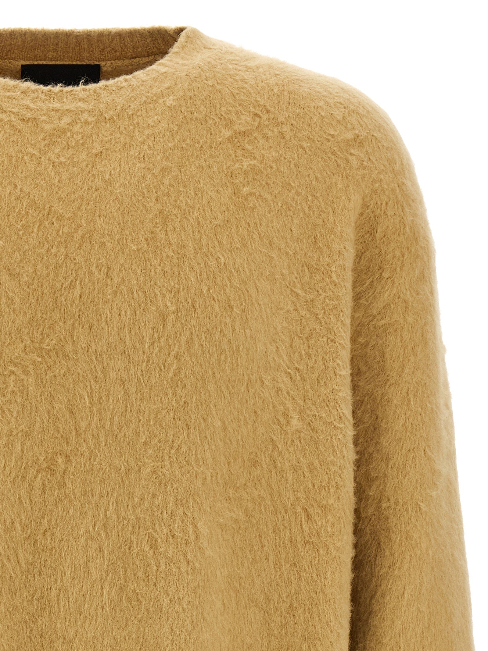 Shearling cotton sweater Beige Polyamide Elastane Sweater, Cardigans
