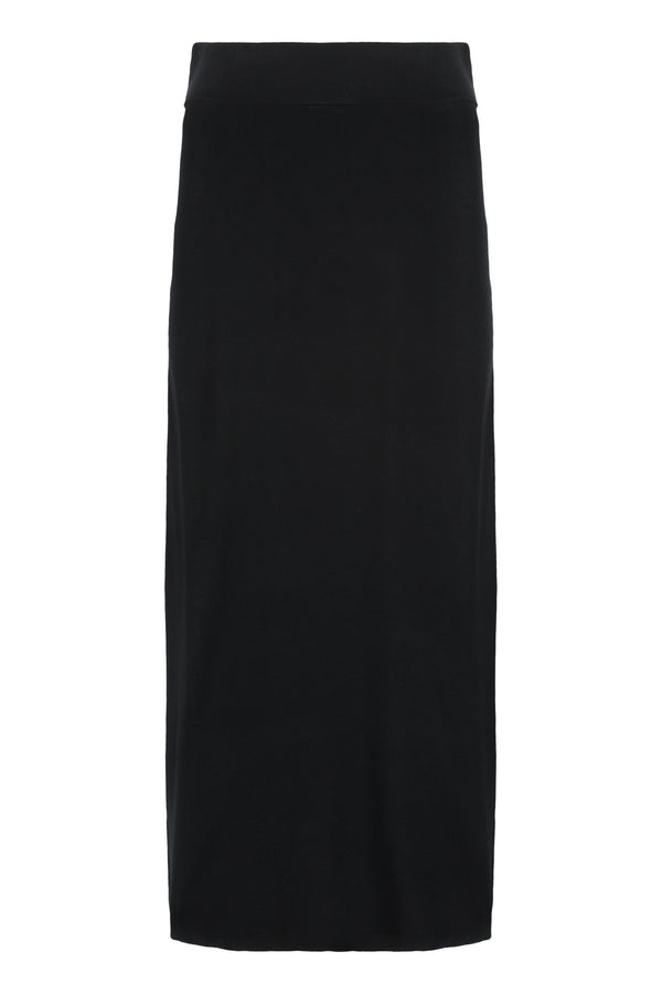 Long Mesh Skirt Black Lyocell