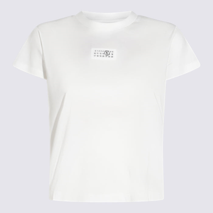 MM6 Maison Margiela T-shirts and Polos White _co