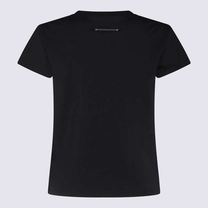 MM6 Maison Margiela T-shirts and Polos Black _co