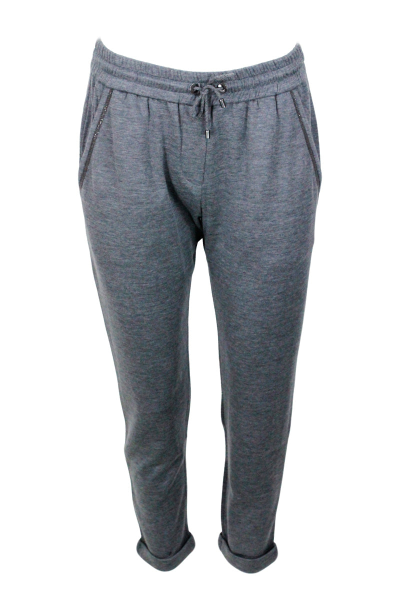 Brunello Cucinelli Trousers Grey 67co 31se 2 Pa