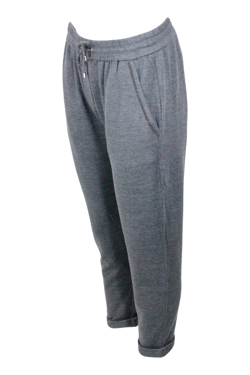 Brunello Cucinelli Trousers Grey 67co 31se 2 Pa