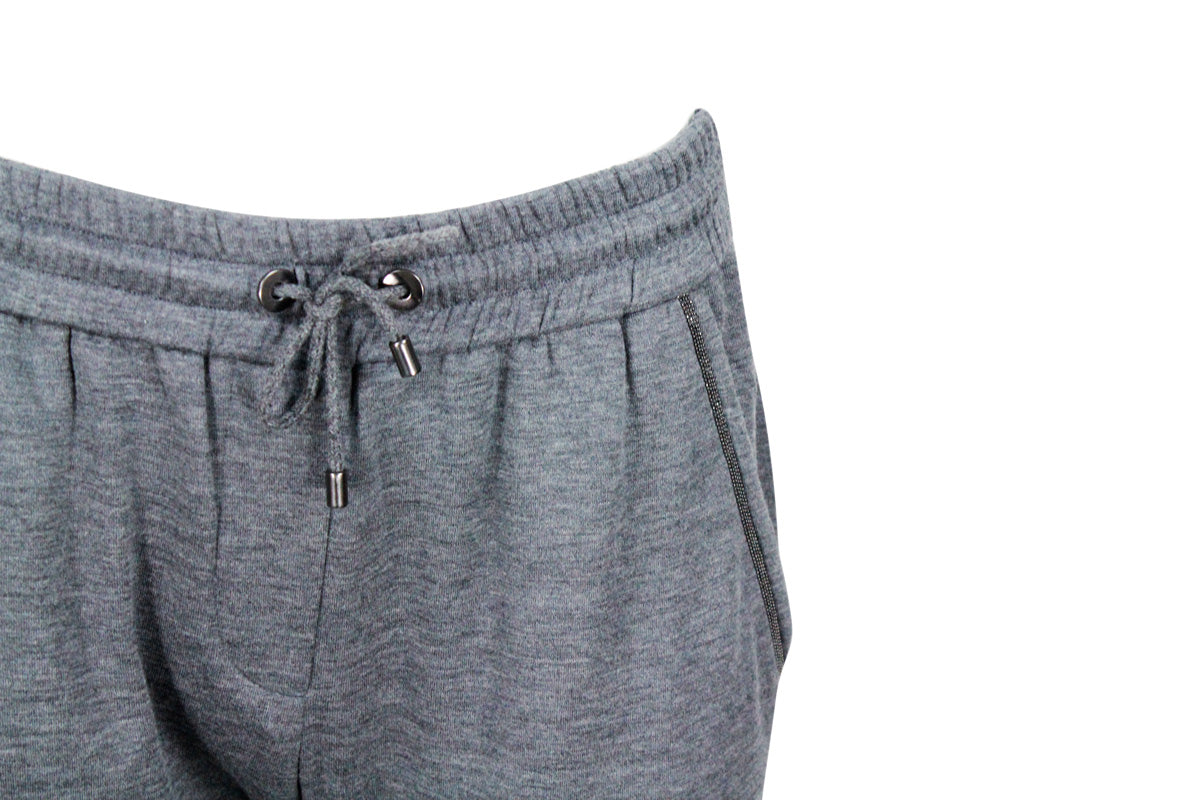 Brunello Cucinelli Trousers Grey 67co 31se 2 Pa