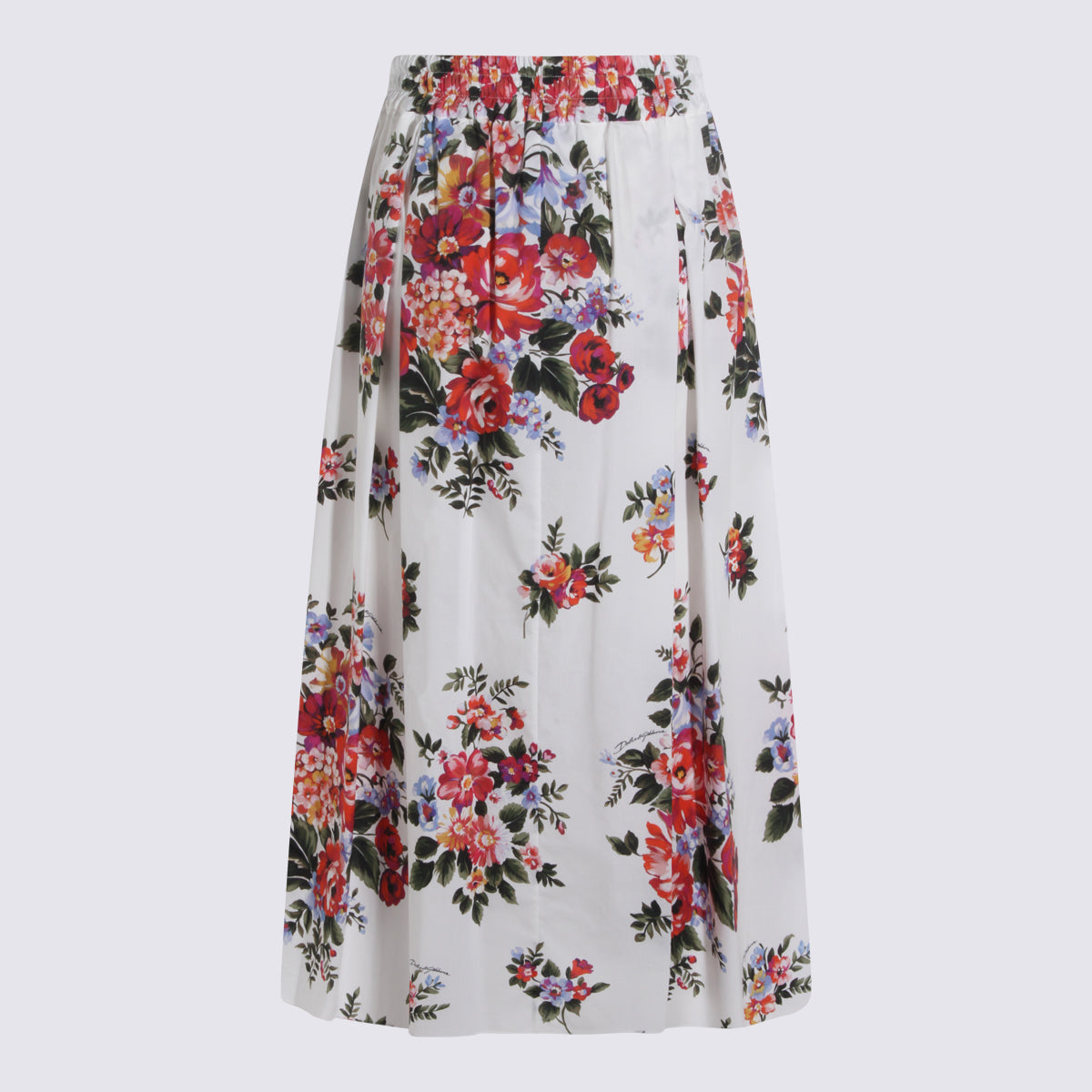 Dolce & Gabbana Skirts Fiori F.do Bianco _co