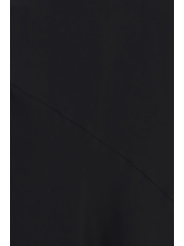 Dress Fluid Satin Black Viscose