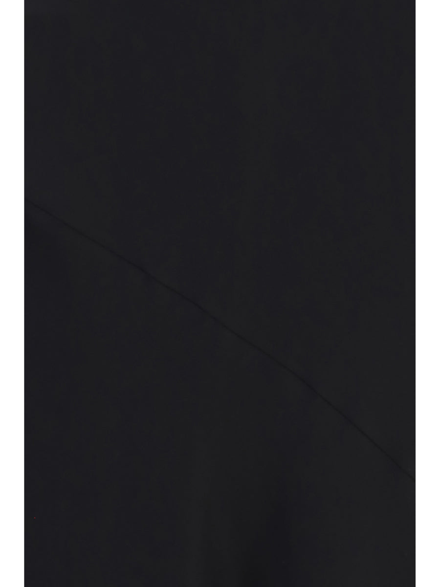 Dress Fluid Satin Black Viscose