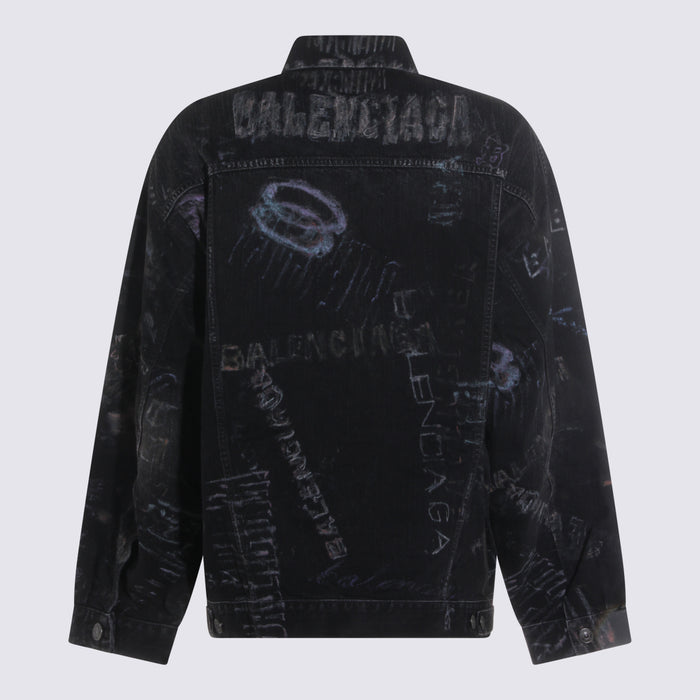 Balenciaga Jackets Black _co