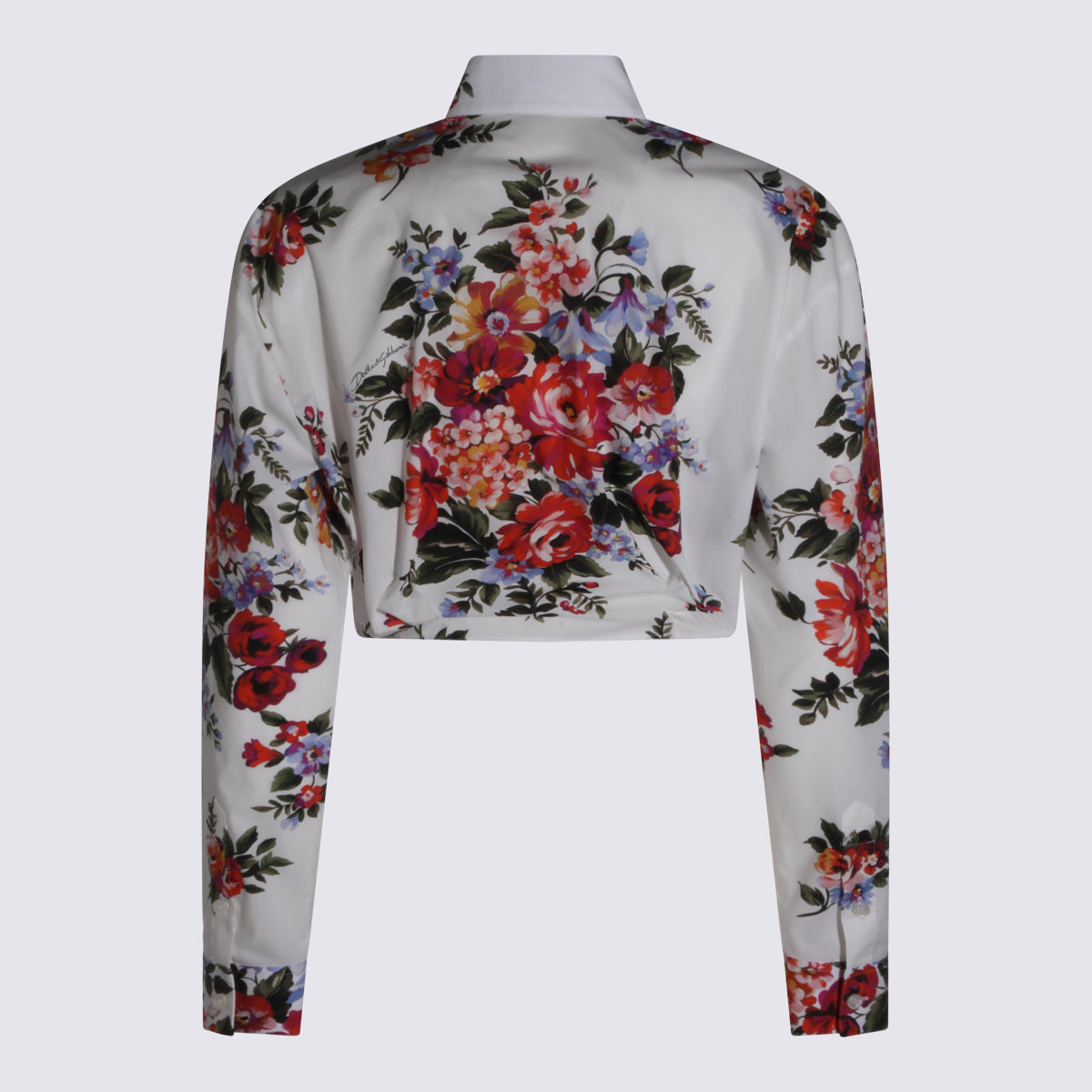 Dolce & Gabbana Shirts Fiori F.do Bianco _co