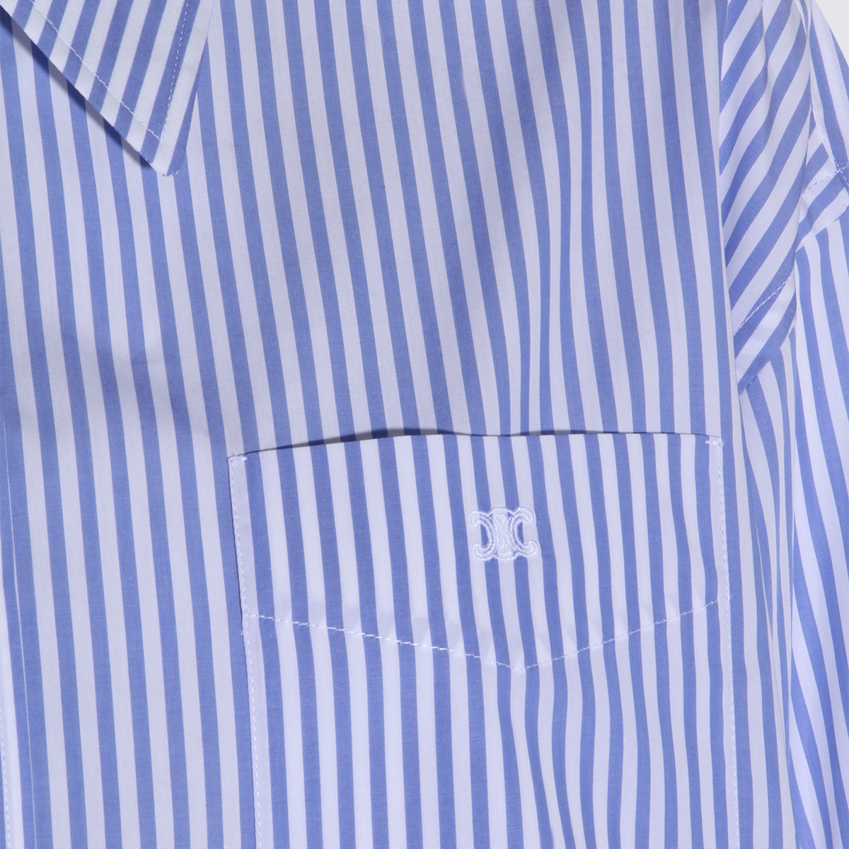 Céline Shirts Craie/bleu Ciel _co