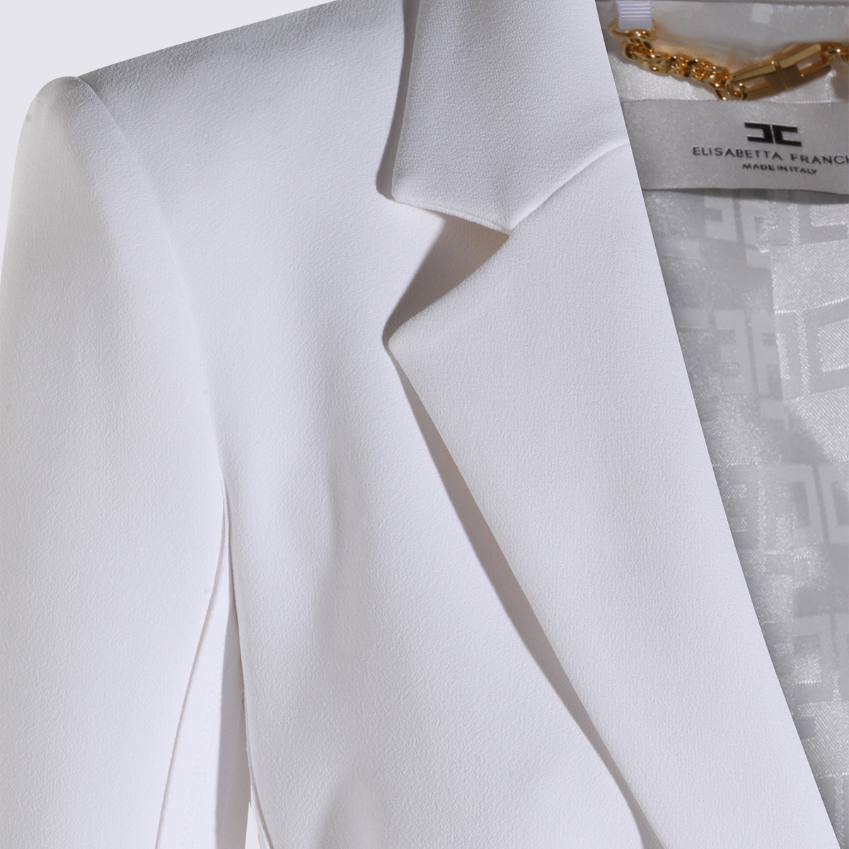 Elisabetta Franchi Jackets Ivory Plea
