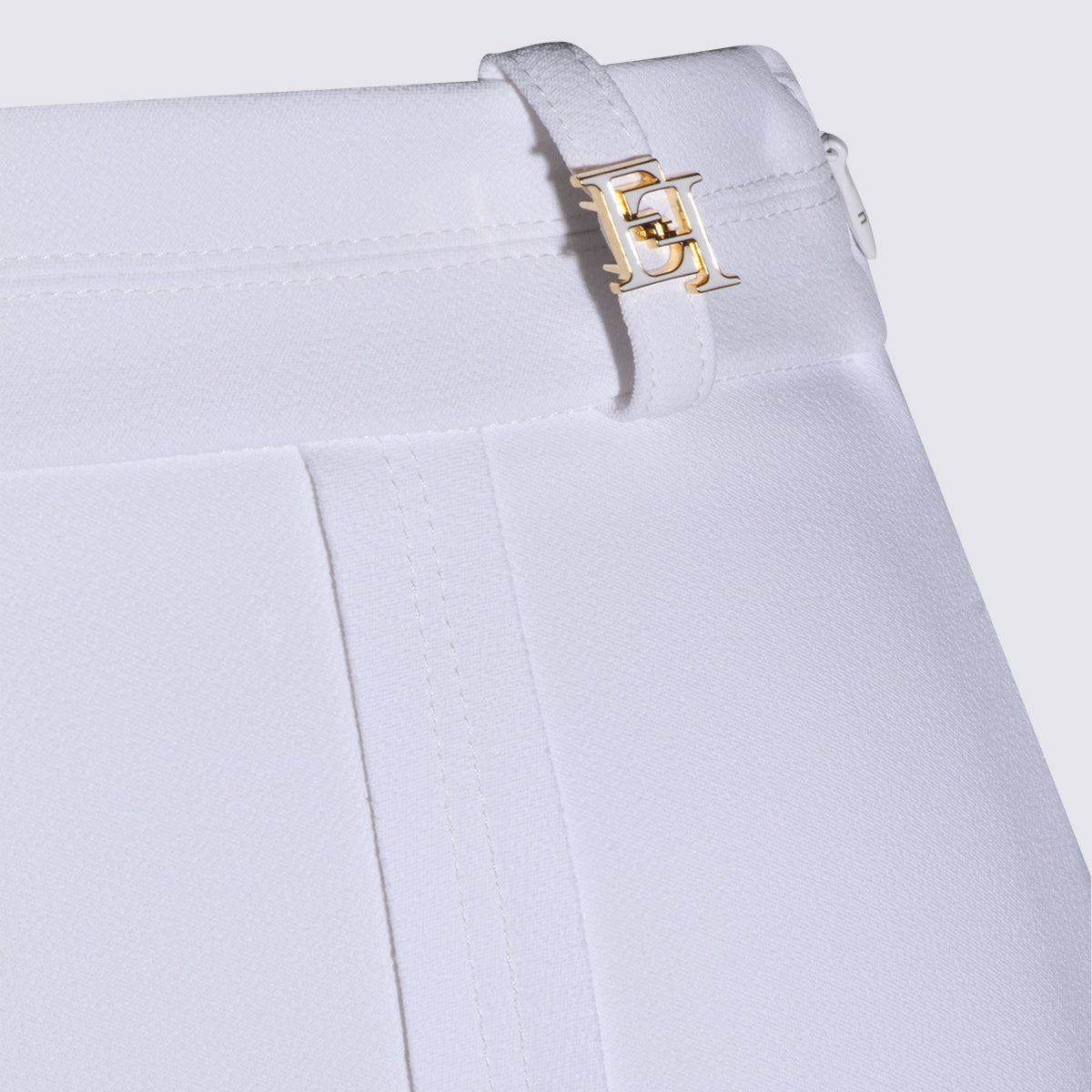 Elisabetta Franchi Trousers Ivory Plea