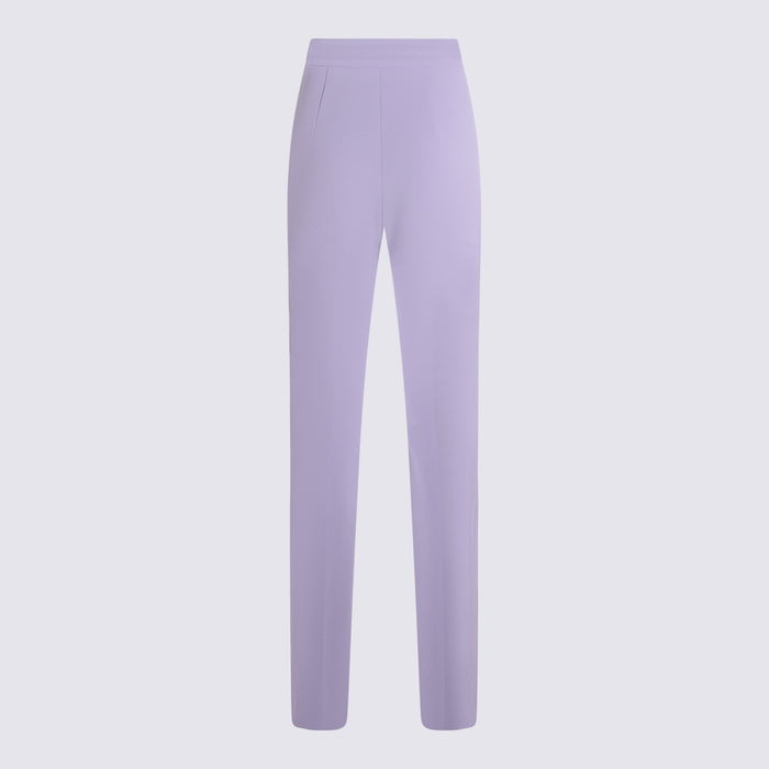 Elisabetta Franchi Trousers Lilac Plea
