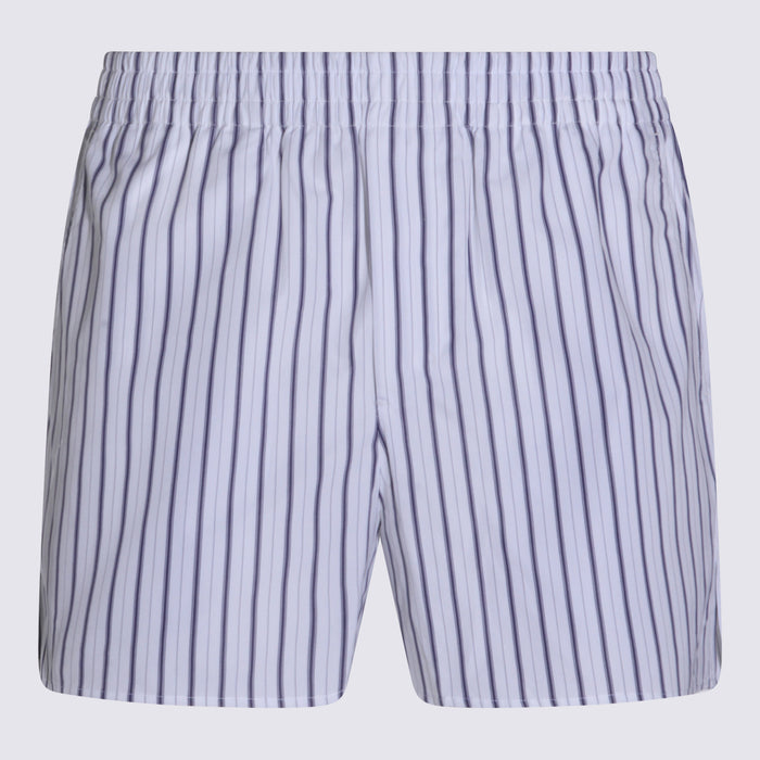 Ami Paris Shorts White-blue _co