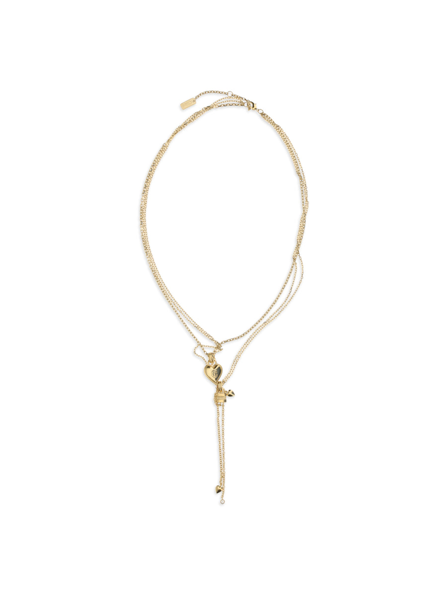 Necklace Paddington Mini Vintage Gold Brass Necklaces