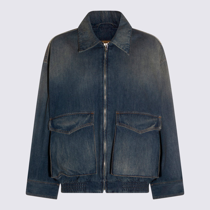 MM6 Maison Margiela Jackets Blue _co