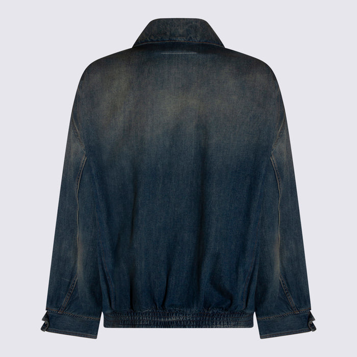 MM6 Maison Margiela Jackets Blue _co