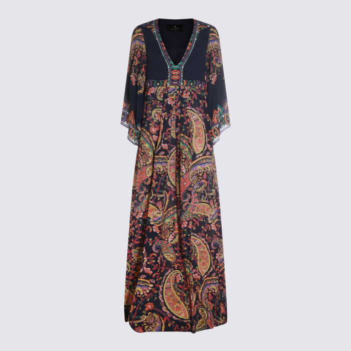 Etro Dresses Navy/multi _vi