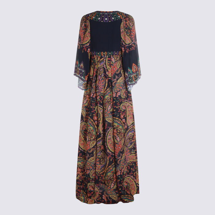 Etro Dresses Navy/multi _vi