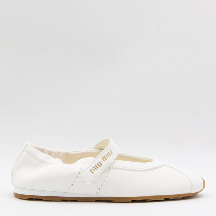 Miu Flat Shoes Ivory _cover Le Sole El