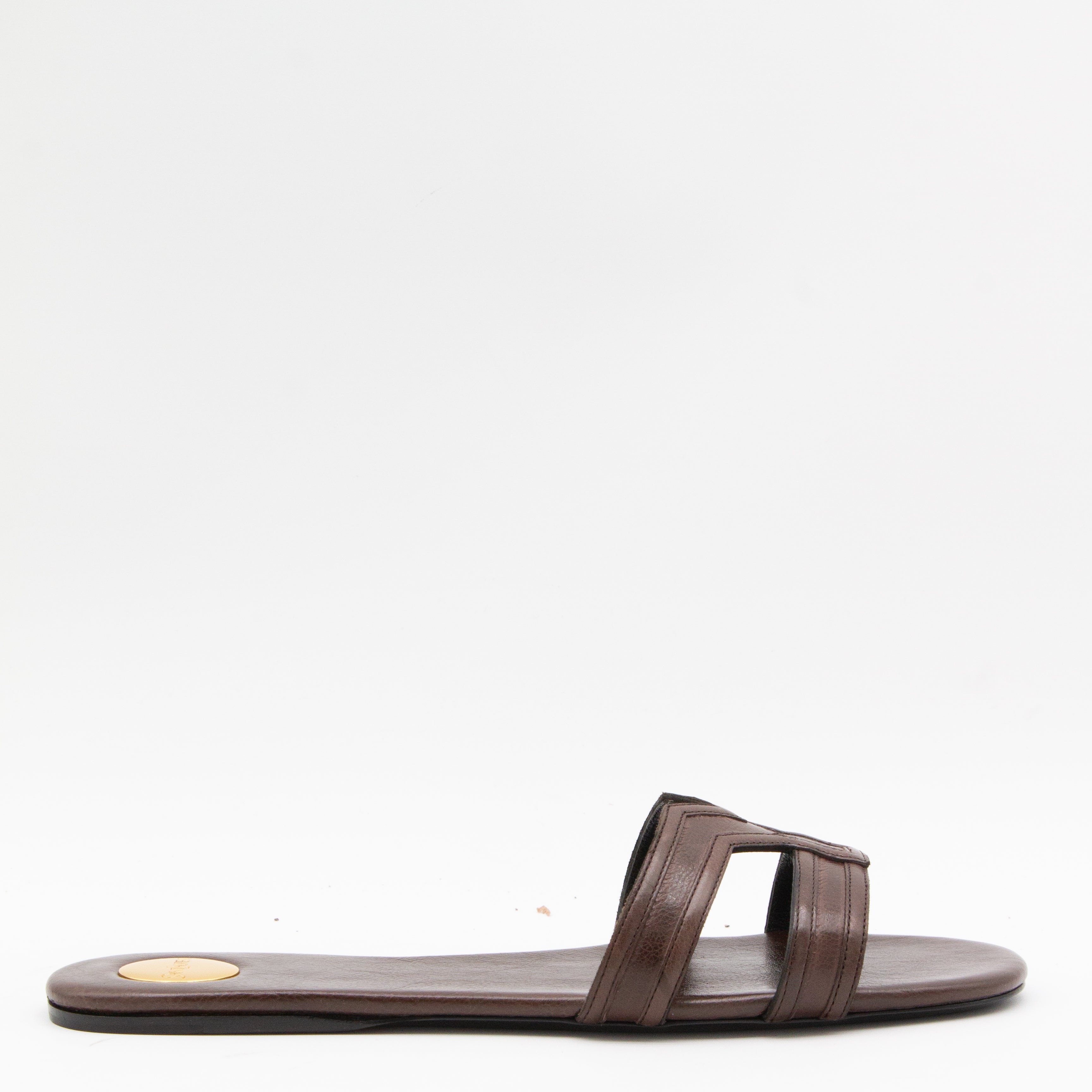 Saint Laurent Flat Shoes Paris Brown _cover Le Sole El