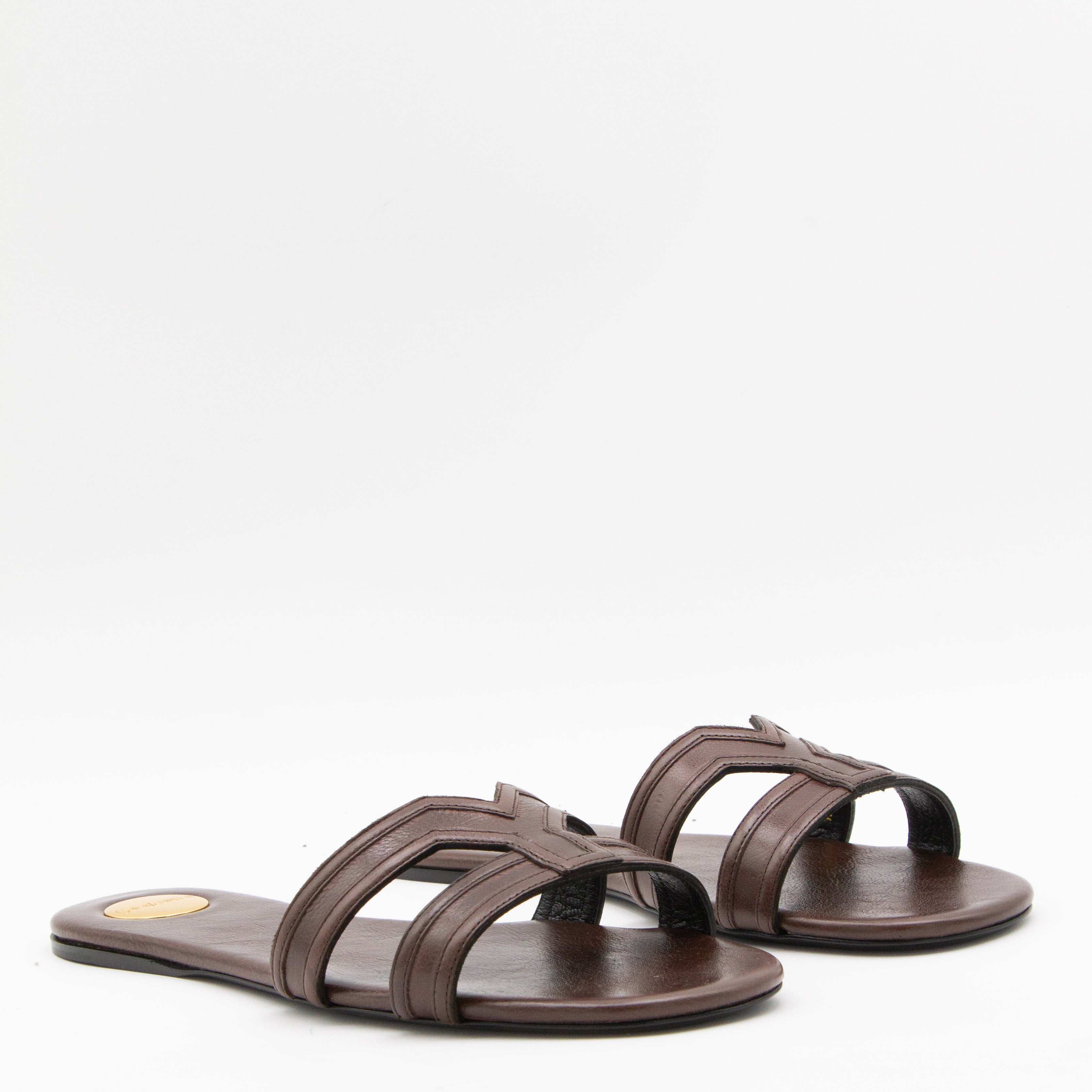 Saint Laurent Flat Shoes Paris Brown _cover Le Sole El