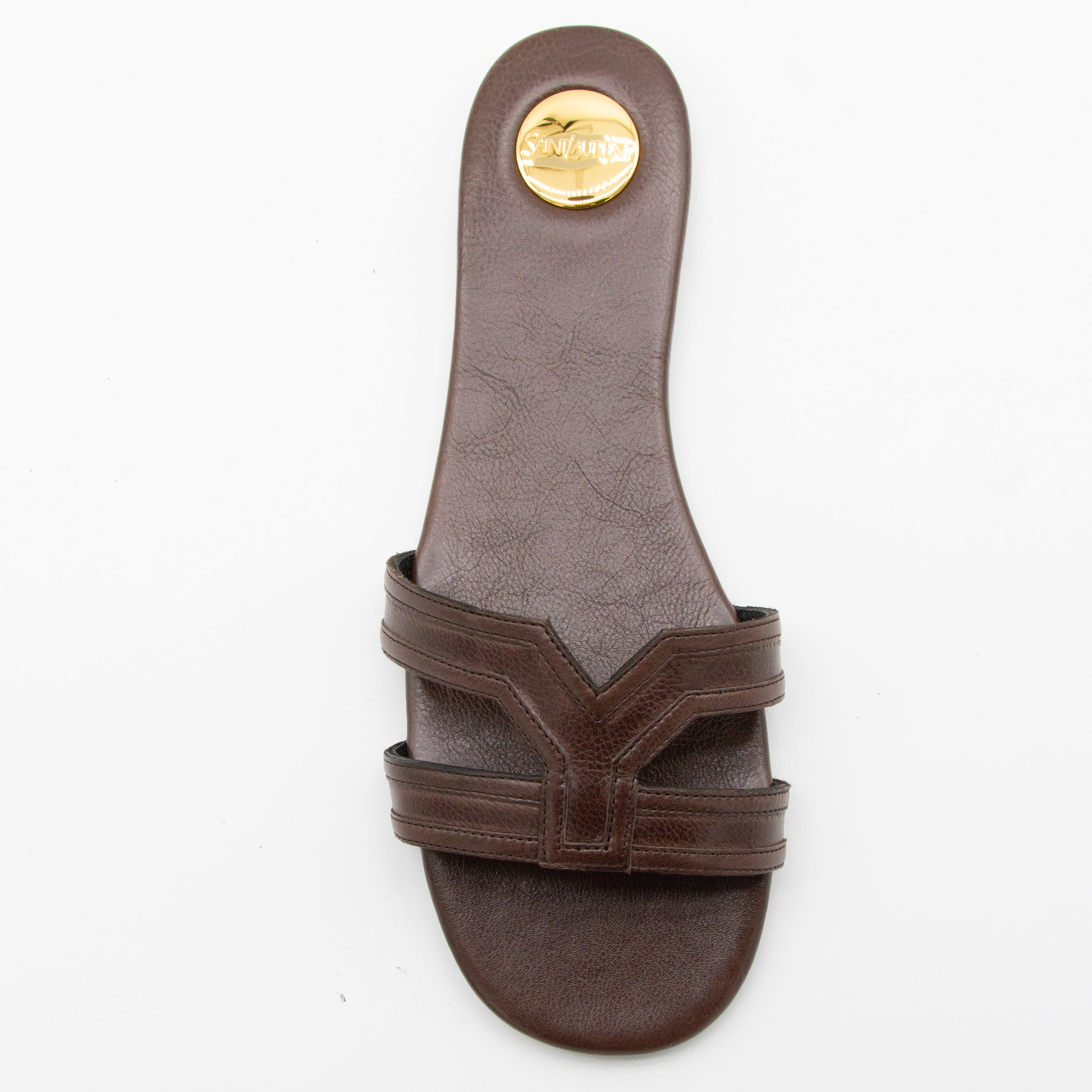 Saint Laurent Flat Shoes Paris Brown _cover Le Sole El
