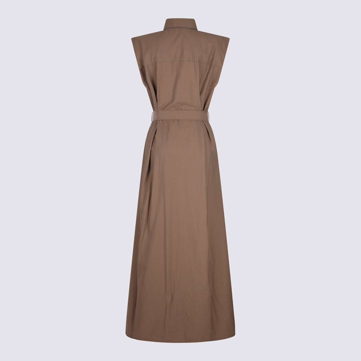 Brunello Cucinelli Dresses Leather Brown _co Pa