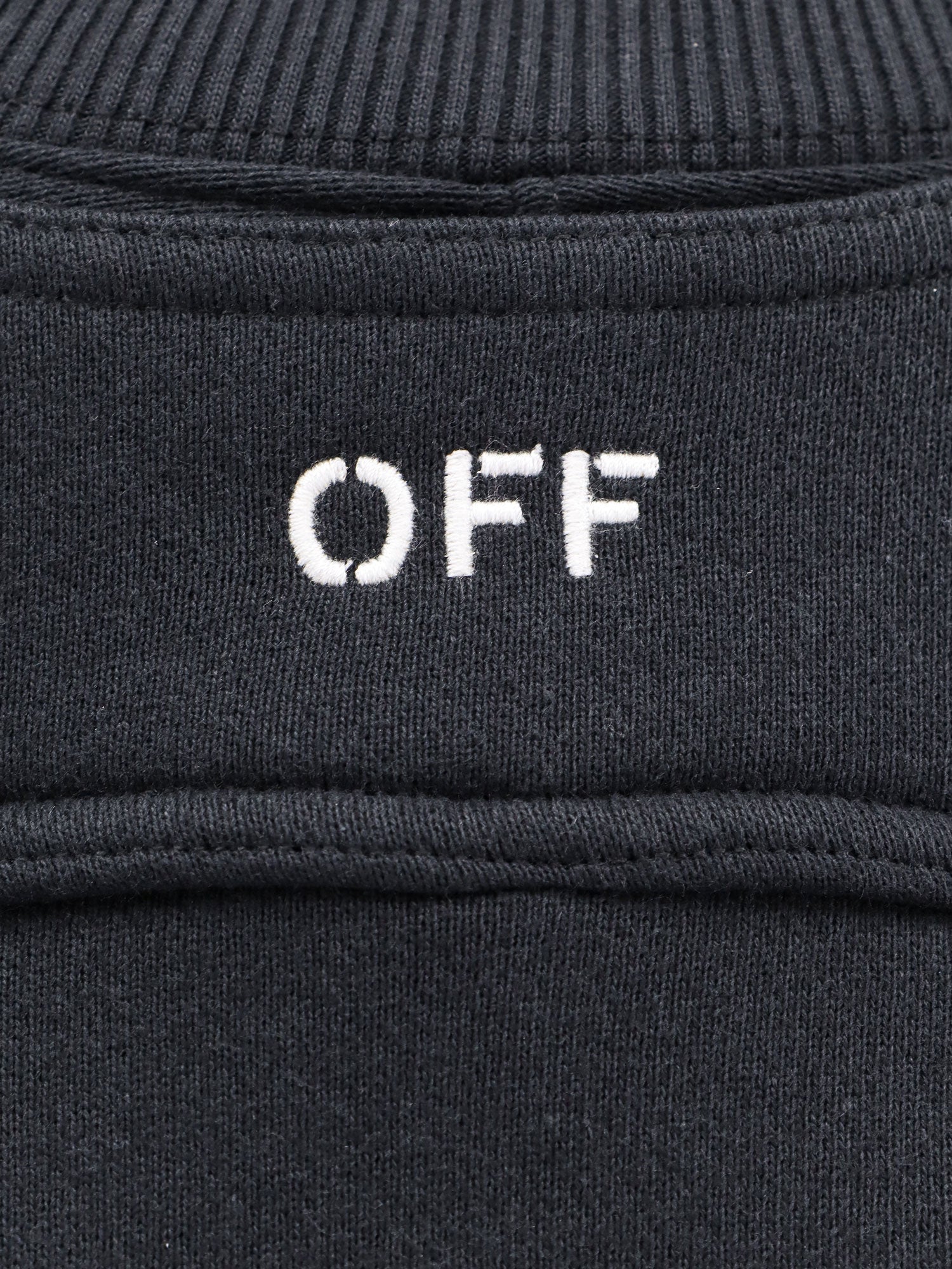 Off White Sweaters Black Cotone