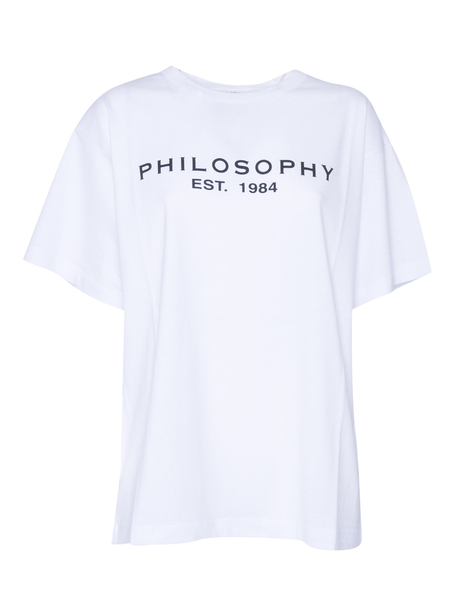 White t-shirt with logo Cotton Short Sleeves