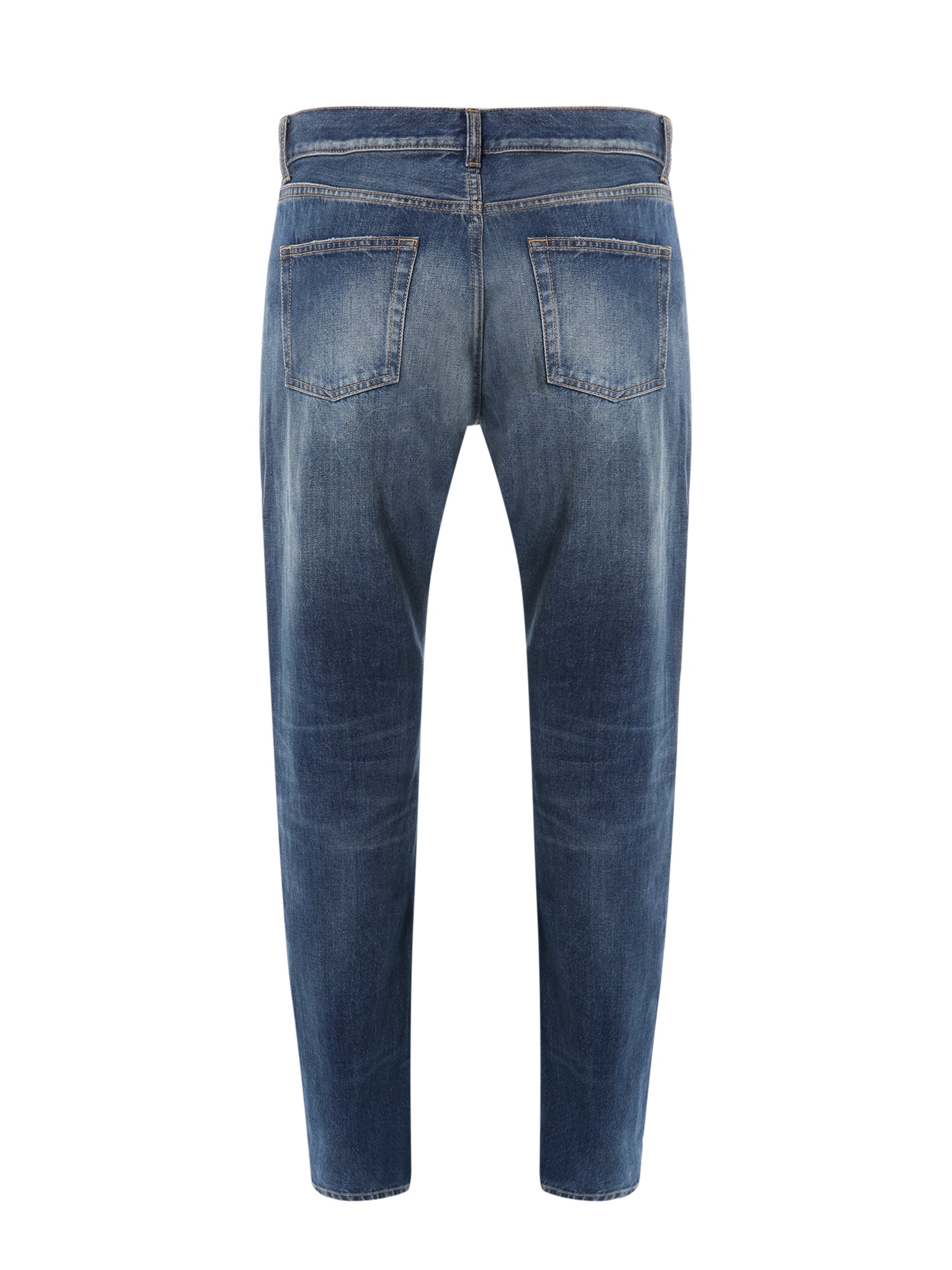 Saint Laurent Jeans Blue Cotone