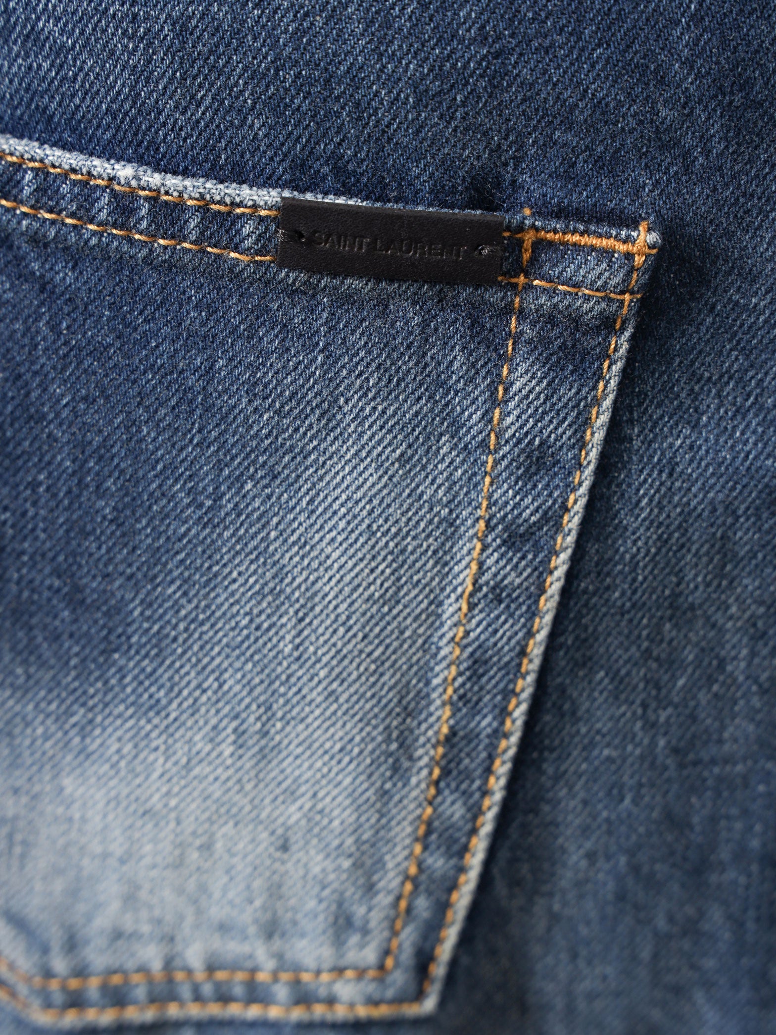 Saint Laurent Jeans Blue Cotone