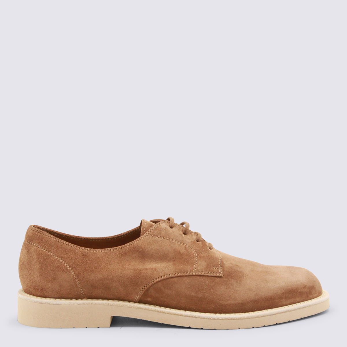 Brunello Cucinelli Flat Shoes Tobacco _cover Le - Sole