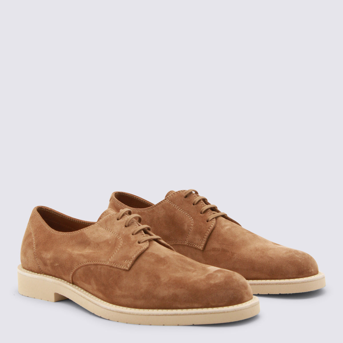 Brunello Cucinelli Flat Shoes Tobacco _cover Le - Sole