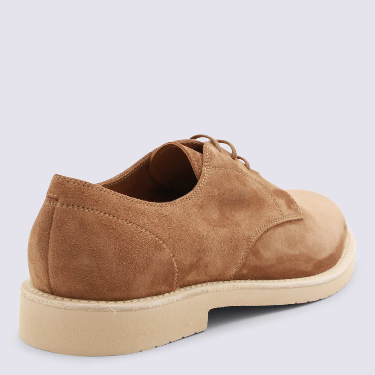 Brunello Cucinelli Flat Shoes Tobacco _cover Le - Sole
