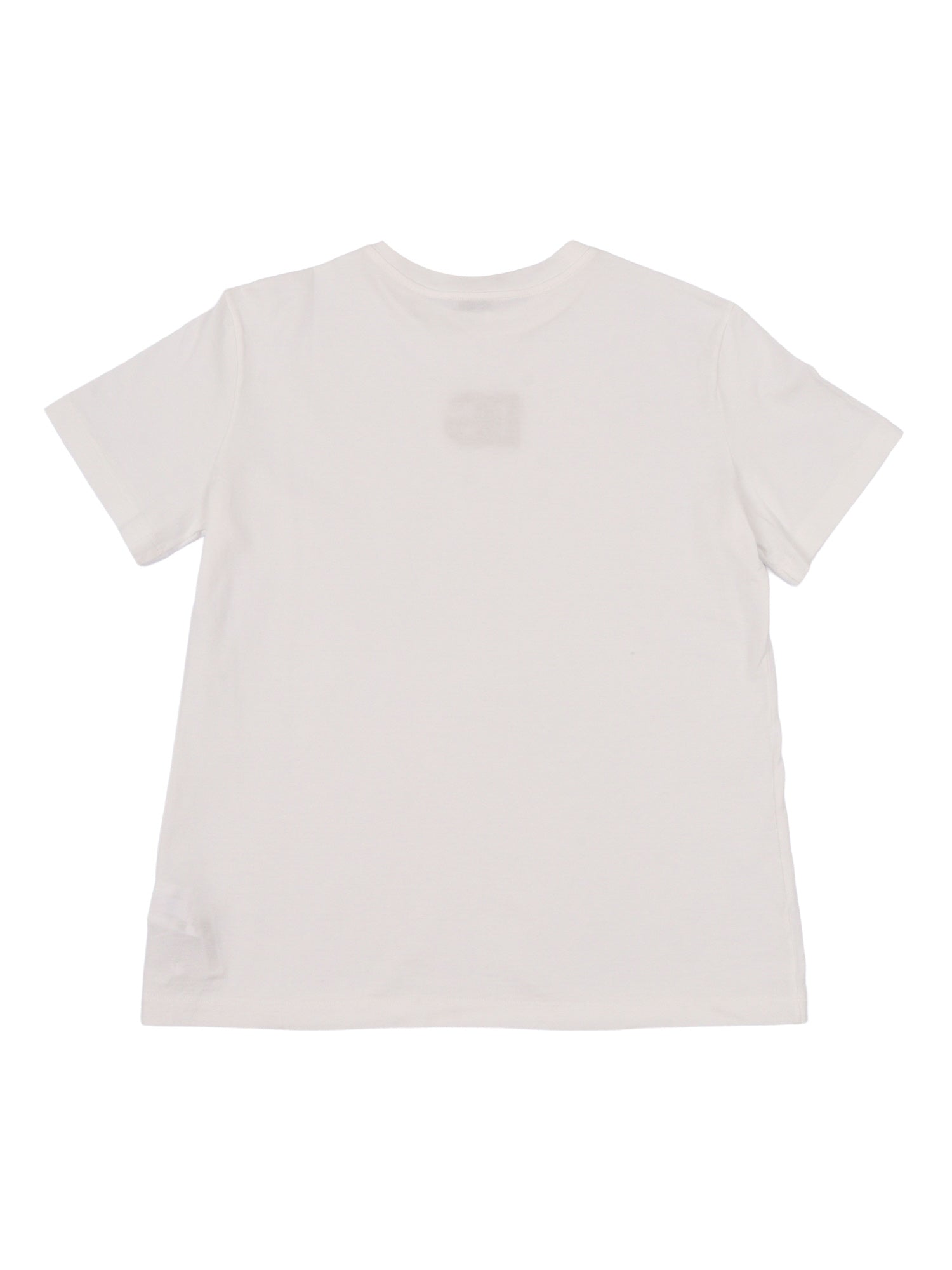 T-Shirt White Cotton Short Sleeves
