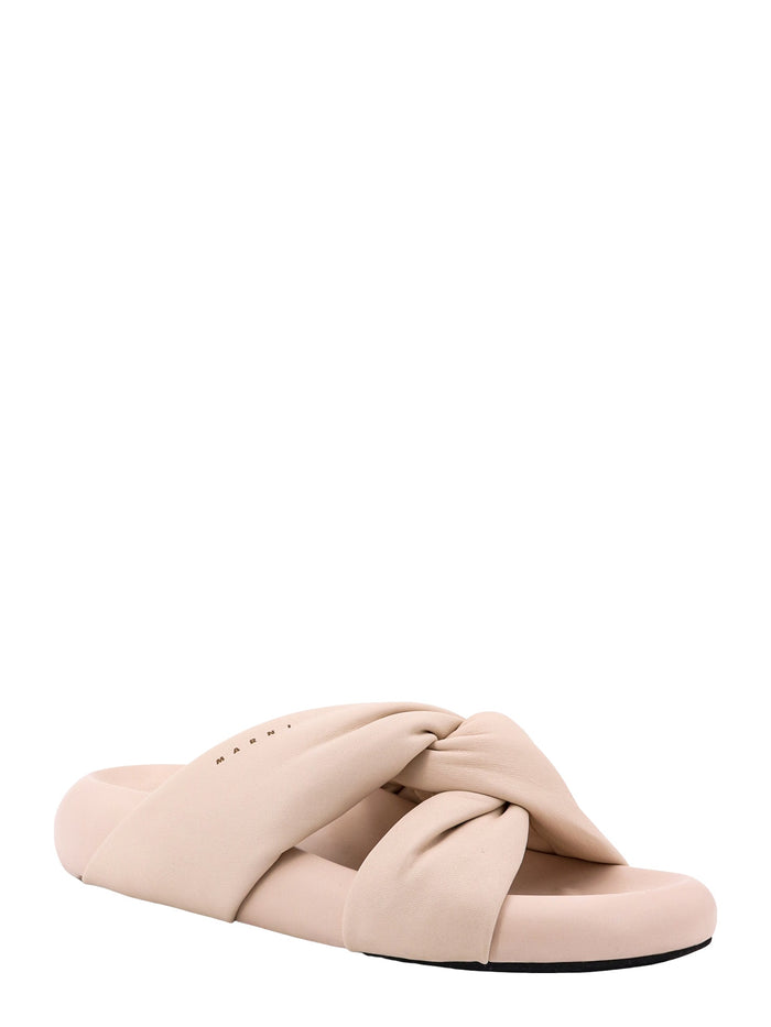 Marni Sandals Beige Pelle