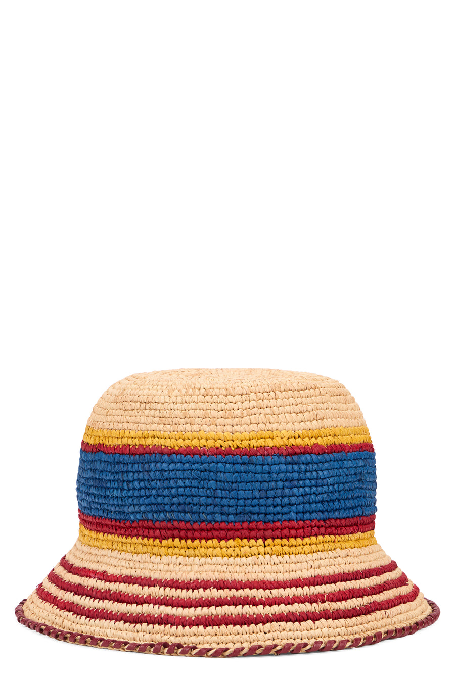 Bucket Hat Raffia Beige