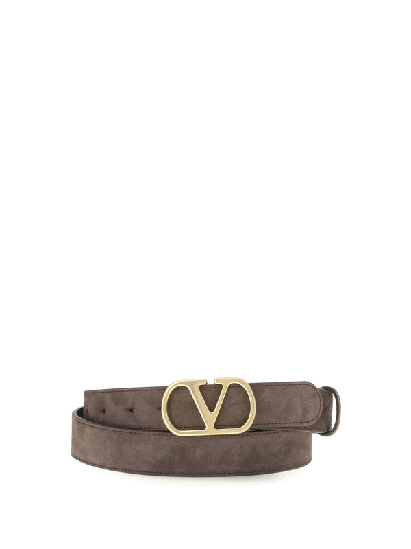Valentino Garavani 100% Calf Leather Bos Taurus belt in brown