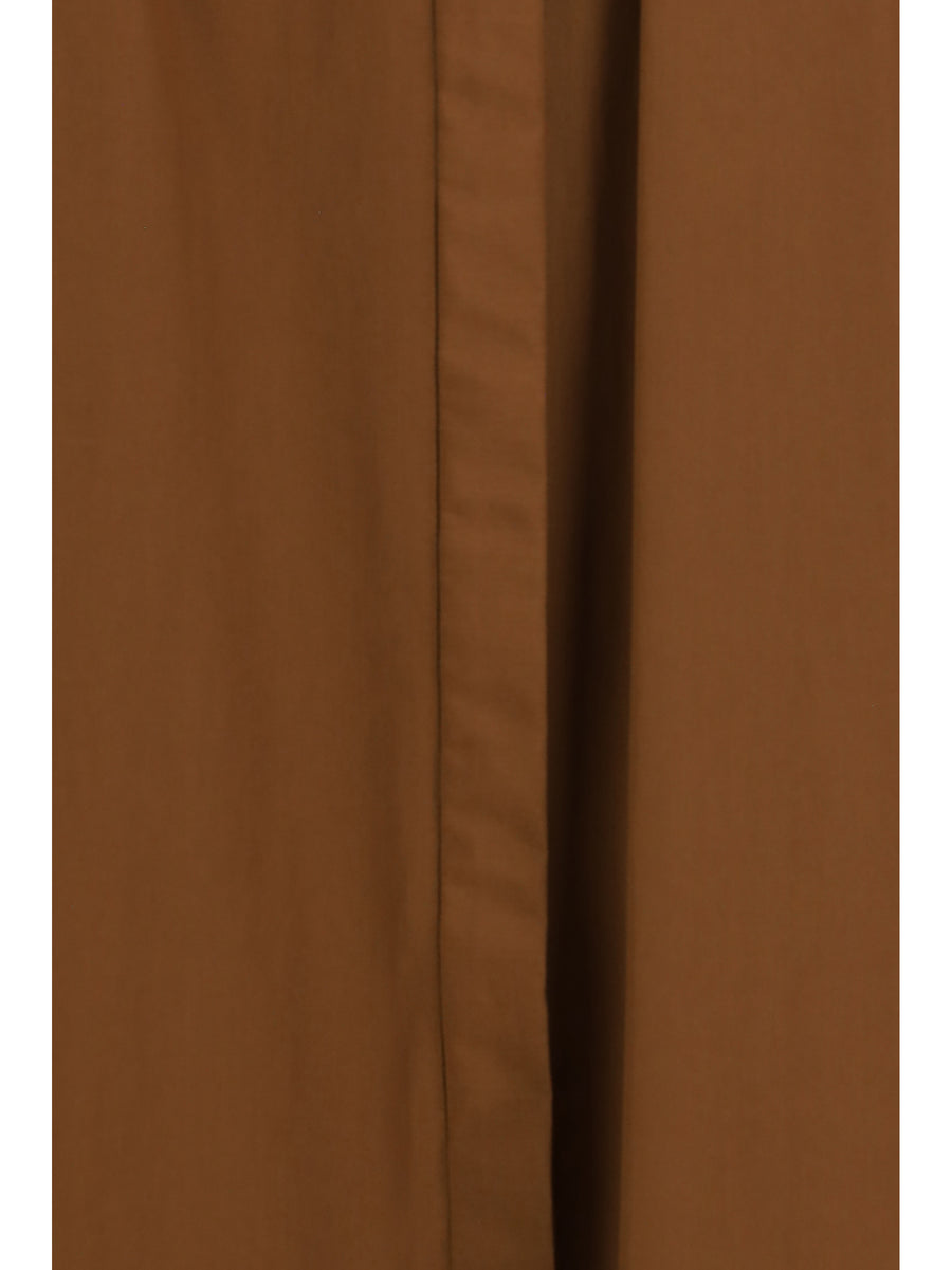 Shirt Dress Cotton Satin Clay