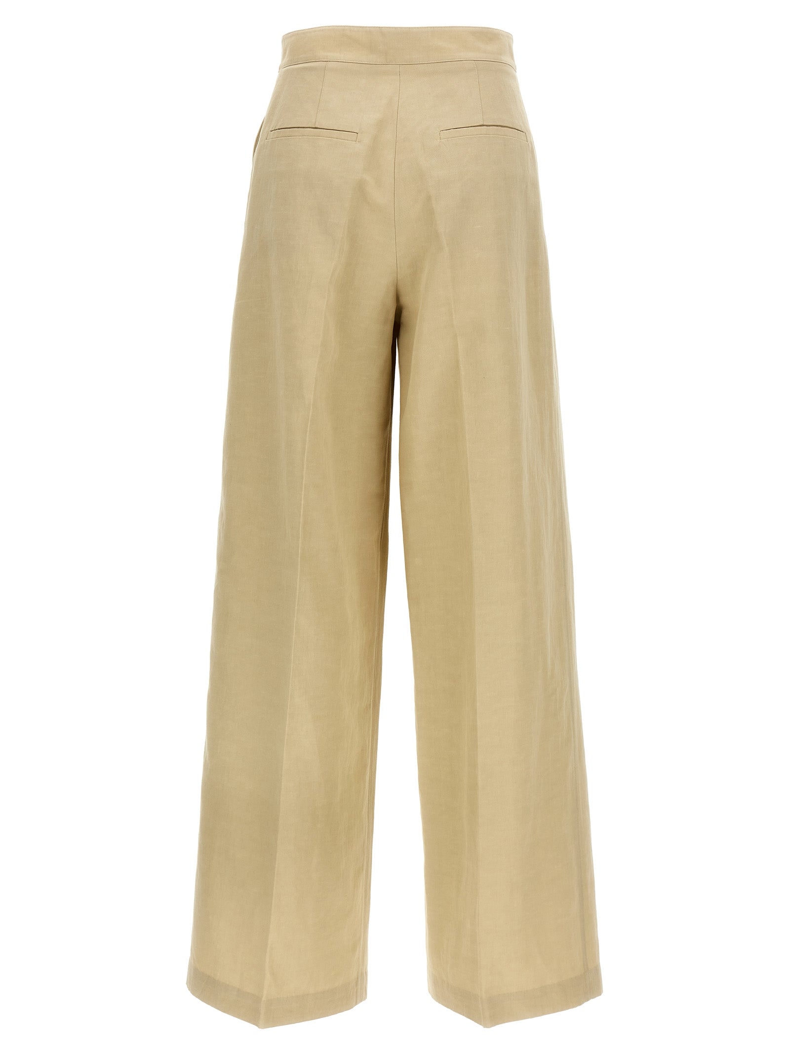 Linen trousers Beige Pant