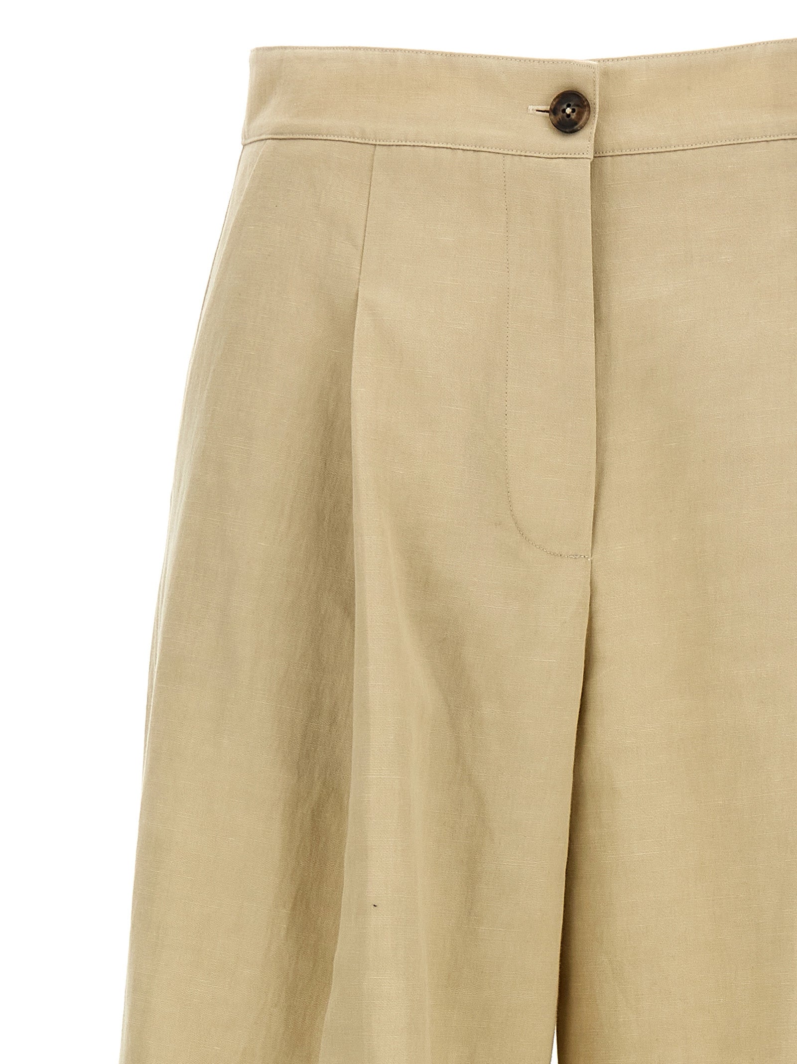Linen trousers Beige Pant