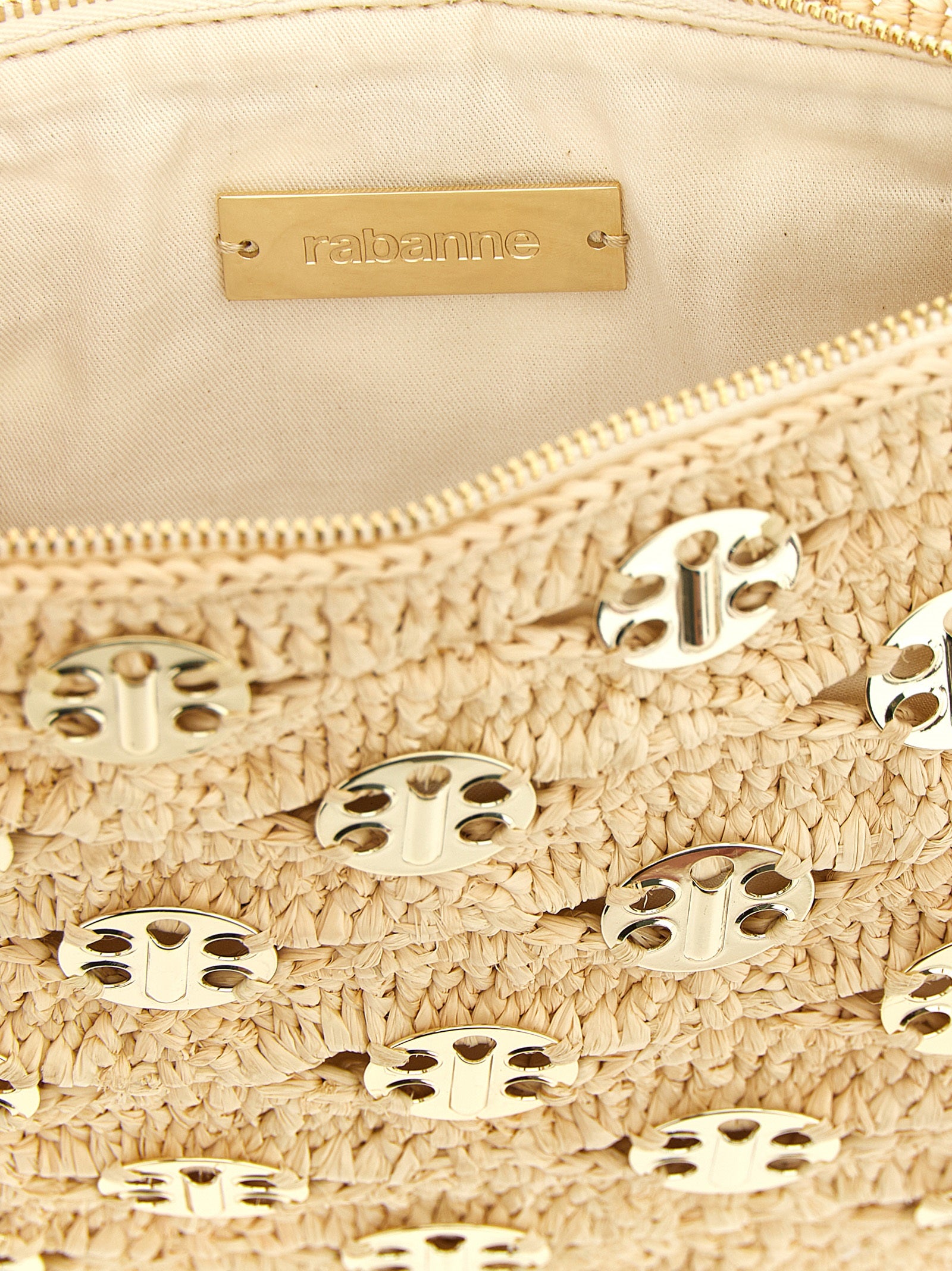 1969 pouch Beige Raya Bra Cotton Lh Clutch