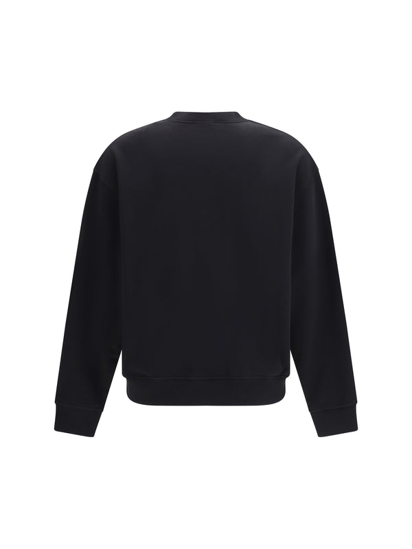 Sweatshirt Neck Logo Black-Red Black/red Cotton Sweatshirts